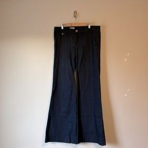 Vintage indigo blue GAP wide leg flares